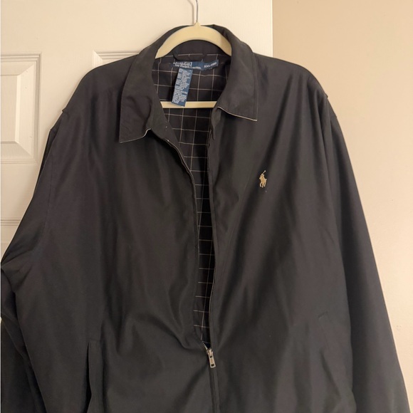 Polo by Ralph Lauren Men's Black Jacket with Checkered Lining - Picture 4 of 8